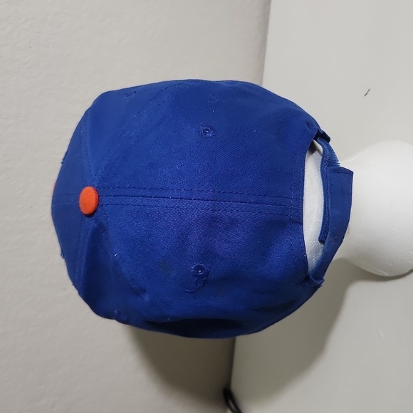 MLB OC Sports New York NY Yankees Youth Hat Blue and Orange Adjustable Cap - Picture 4 of 14